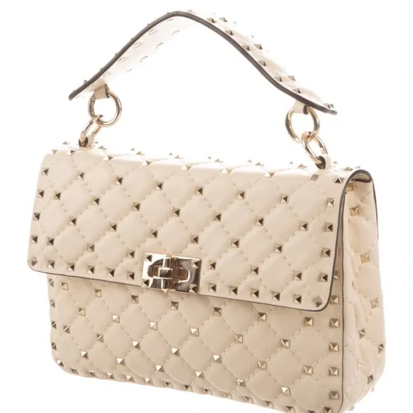 Valentino Garavani Medium Rockstud Leather HandBag - Picture 3 of 6